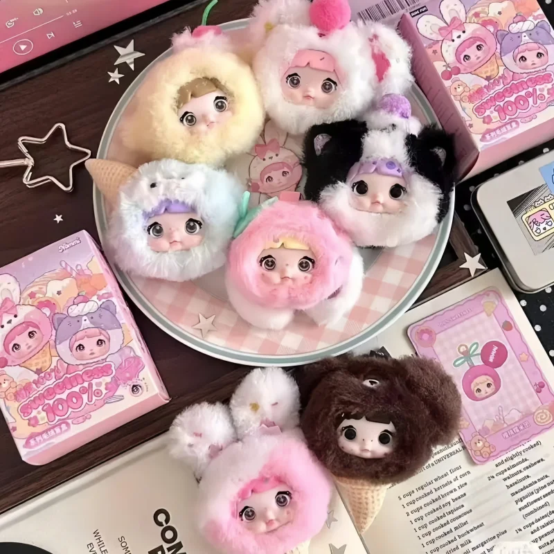 

В наличии Hot Nommi 100% Sweet Series Сюрприз Виниловая слепая коробка Десерт Шеф-повар Kawaii Виниловые куклы Подвеска Девушка Таинственные подарки Игрушки