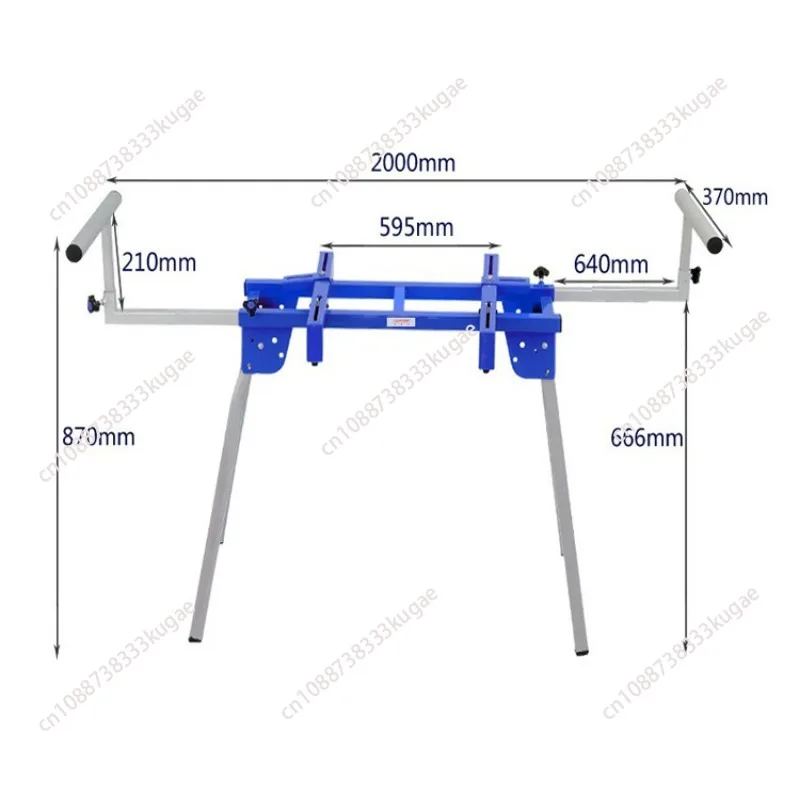 Portable Aluminum Machine Miter Saw Cutting Machine Bracket Multifunctional Workbench Woodworking Table Mobile Bracket