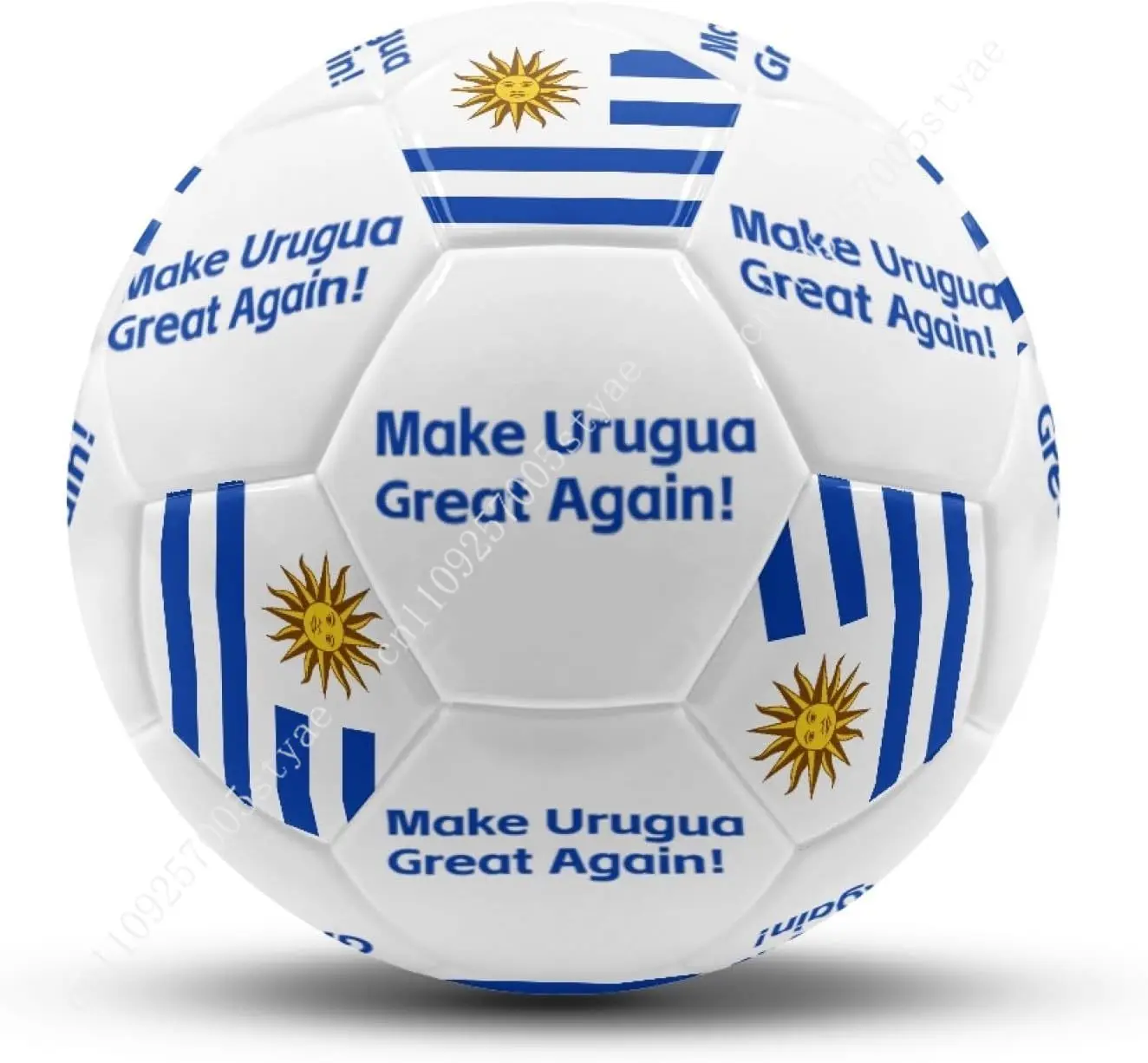 Uruguay Flag Uruguayan Soccer Ball Leather Football Light Sport Equipment Durable Soccer Balls for Indoor Outdoor Match Training 4