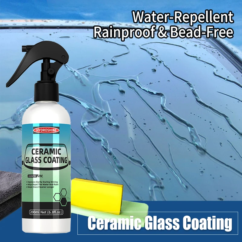Ultimate Glass Cleaner & Water Repellent - Premium Glass & Window Cleaner with Hydrophobic Technology for Fast Cleaning