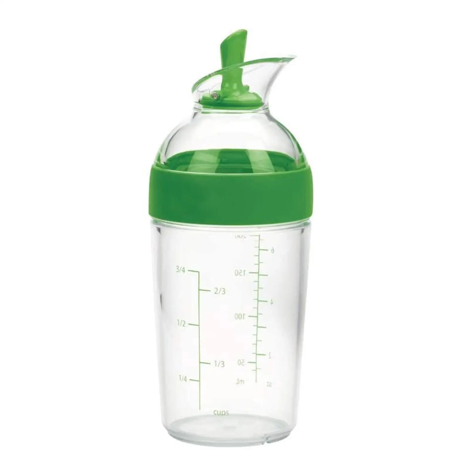 Acrylic Salad Dressing Container Shaker with Easy Open Lid for Homemade Sauce and Seasoning