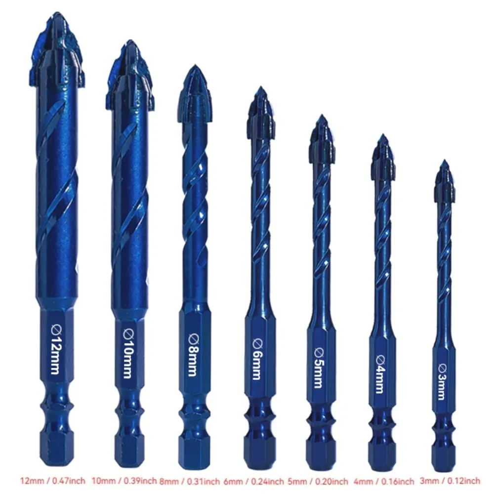 

Blue New Four-Blade Serrated Eccentric Drill Bit for Dry-Molded Full-Tile Ceramic, Glass, Marble, Concrete & Stainless Steel