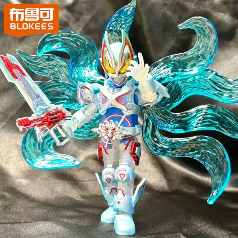 

Blokees Kamen Rider Assembleable Building Block Anime Action Figures Geats Nine Tails Kuuga Gabu Collection Blind Box Toy Gifts