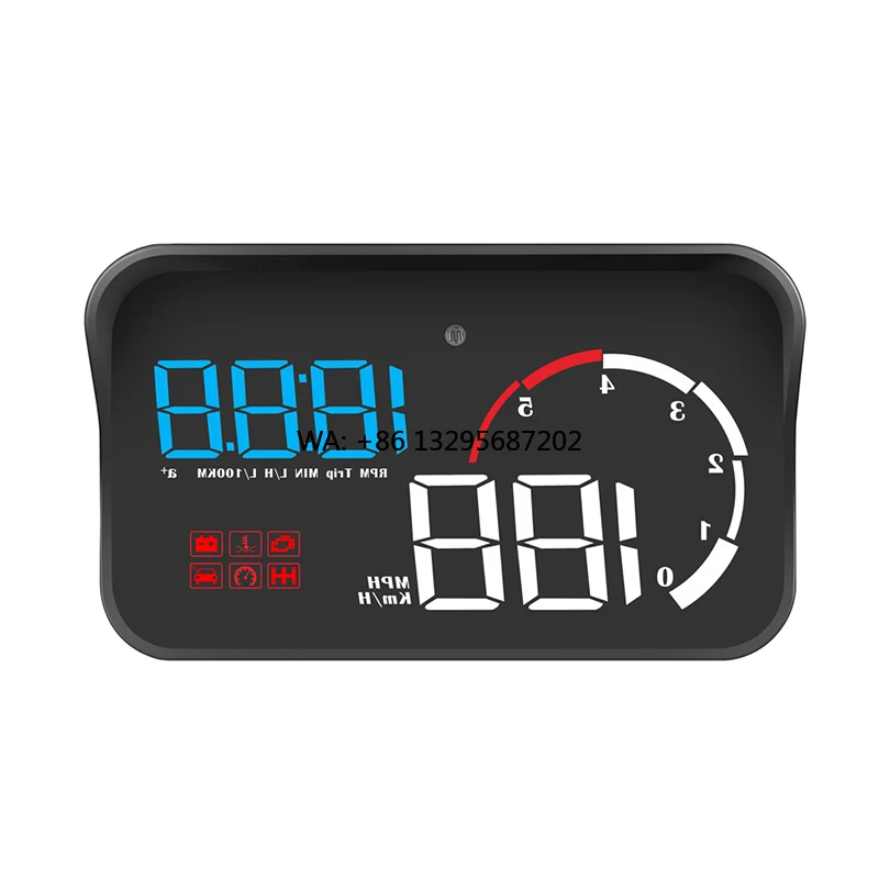 

Car Hud M10 2 Auto Meter Head up Display Speedometer Over Speed Alarm Car Accessories