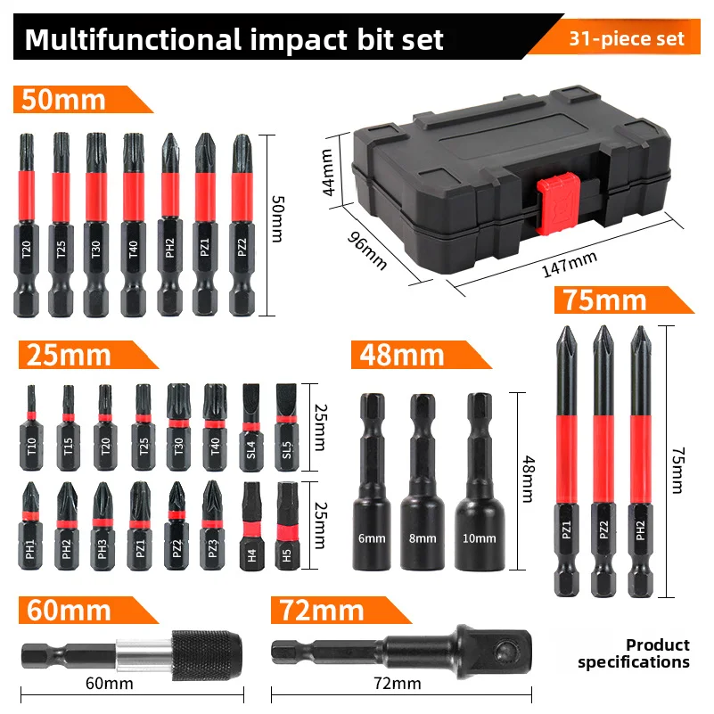 31-Piece S2 Screwdr…