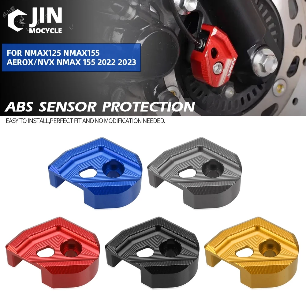 

Переднее колесо мотоцикла, датчик ABS, защитная крышка, защита для YAMAHA NVX155 NMAX125 NMAX155 AEROX/NVX NMAX 155 2022 2023 2024