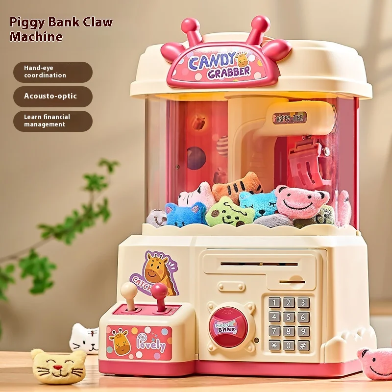 

2025 New Piggy Bank Grab Doll Machine Large Children'S Toy Clip Doll Twister Boy And Girl Online Celebrity Birthday Gift.
