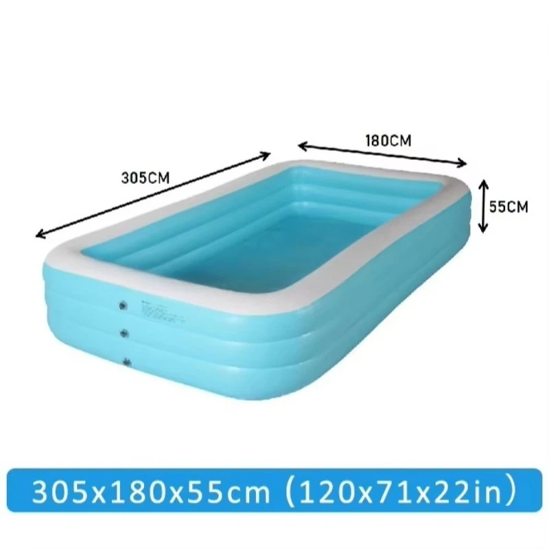 Eco-friendly PVC Rectangle Outdoor Por Water Party Infla Swimming Pool Baby Child Adult