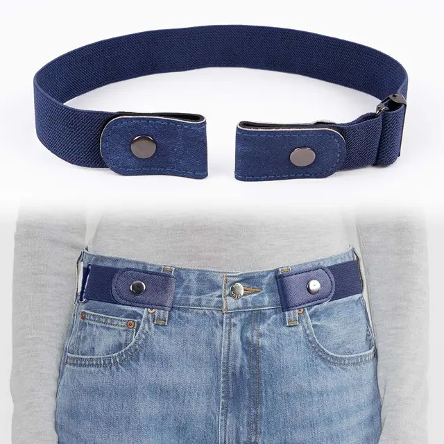No Buckle Invisible Belt for Men and Women, Fashion Accessories Comfortable for More Family, Jeans and Pants Elastic Belt
