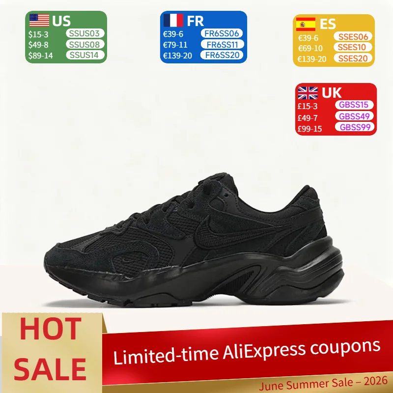 

NikeAL8 Minimalist Solid Color Premium Comfort Soft Anti-Slip Durable Low-Top Lifestyle Casual Shoes Women's Black FJ3794-002