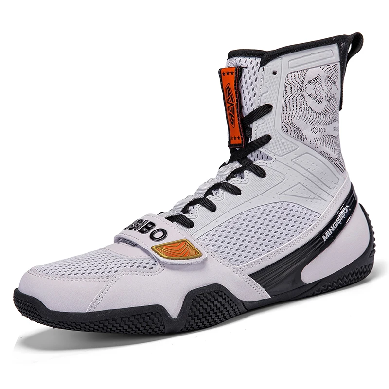 Boxing Shoes Breathable Mesh for Kickboxing Wrestling Combat Sports Weightlifting Shoes Squatting Shoes 36-47