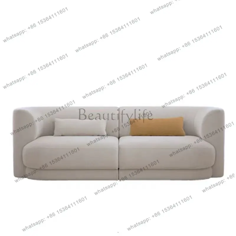 Nordic light luxury fabric sofa modern small apartment multi-person combination