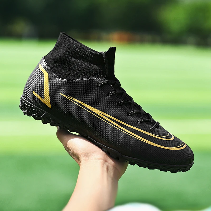 

Quality Agility Football Boots Wholesale Messi Soccer Shoe Lightweight Society Football Cleats Futsal Training Sneaker LargeSize