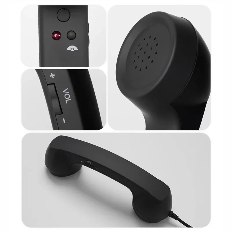 3.5 mm / Type-C Retro Mobile Phone Handset Plug and Play Wired Headset for Smartphone Voice Chat Streaming Live Clear Sound