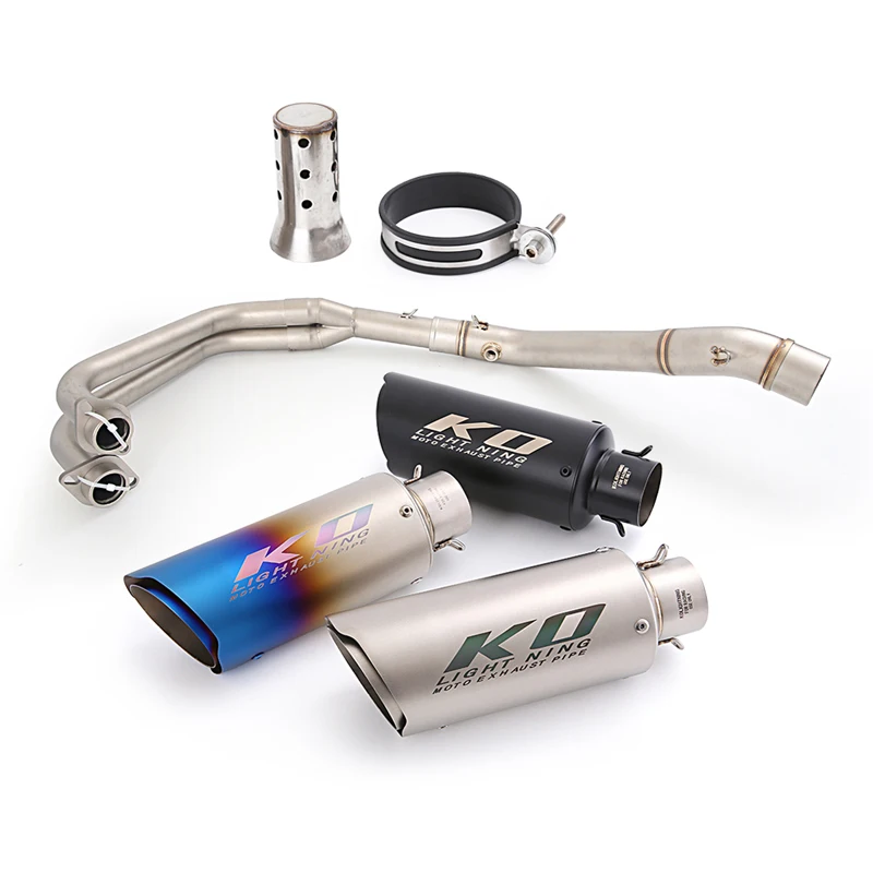 

For YAMAHA YZF-R25 2014-2025 R32015-2025 MT03 MT25 2016-2025 Motorcycle Full Exhaust System Header Link Pipe Muffler Stainless