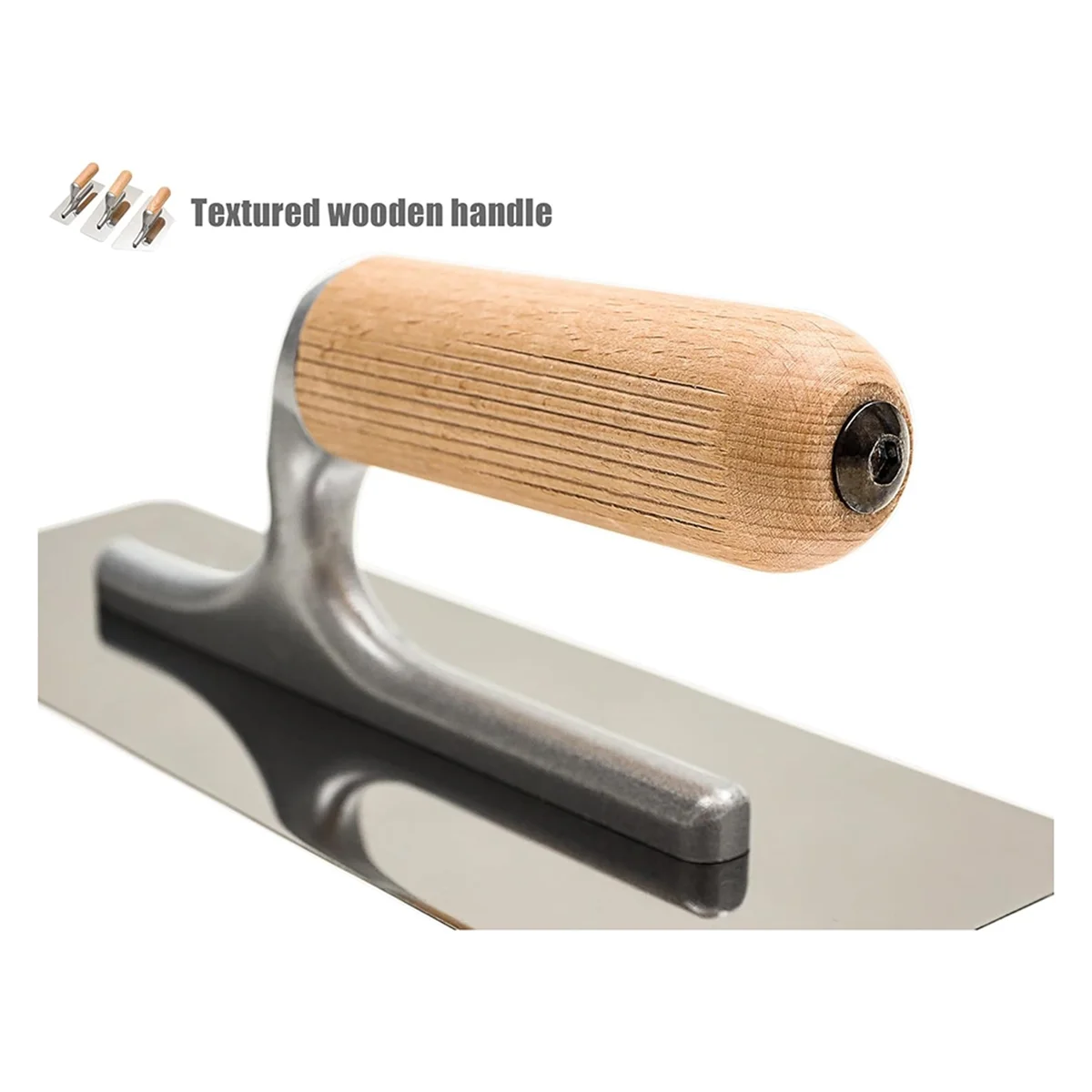 

Polished Stainless Steel Venetian Plaster Trowel Set 3 PC Paint Plastering Finishing Hand Tools