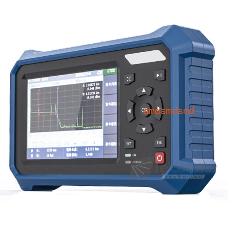 SW100 Mini OTDR 1310/1550nm 30/28dB 120km Optical Time Domain Reflectometer with OPM, VFL, OLS , RJ45 Function FC interface