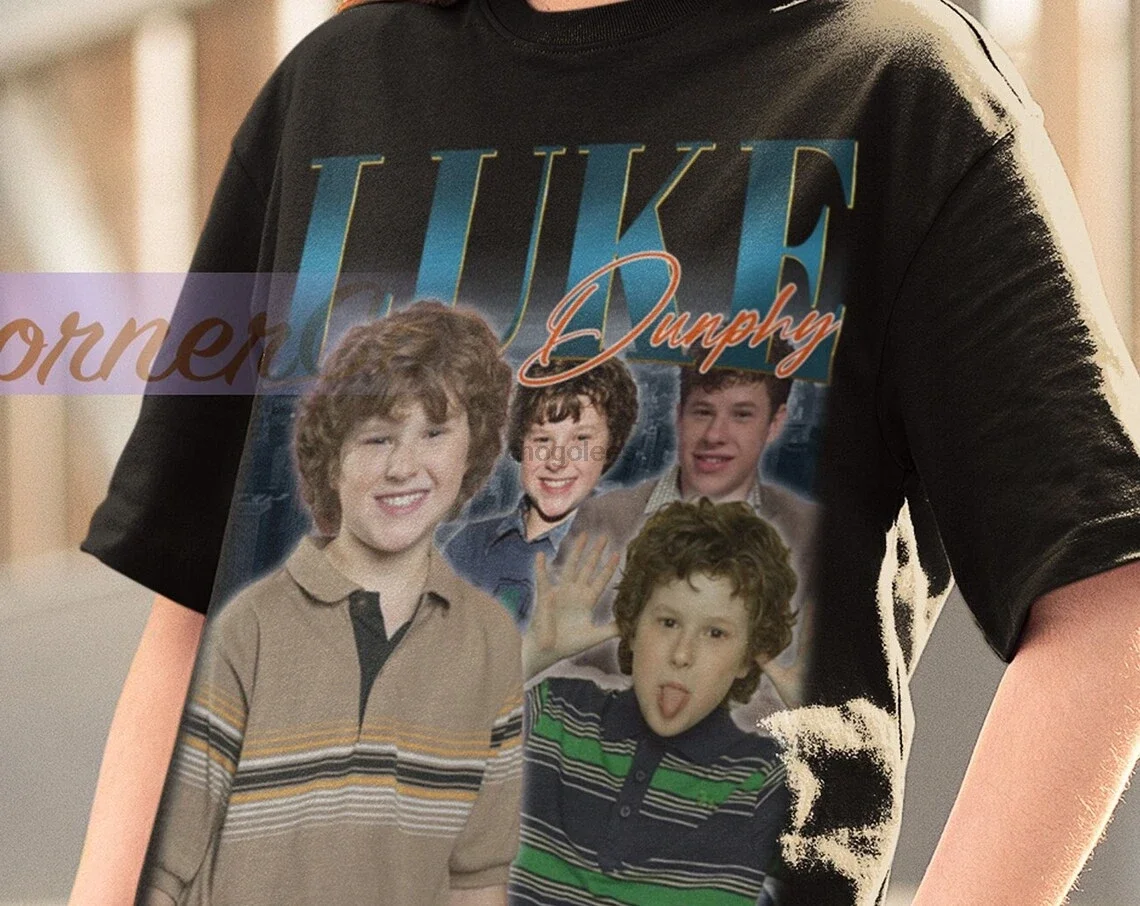 LUKE DUNPHY Shirt Homage T-Shirt Nolan Gould American Actor Vintage Retro Merch Funny Modern Family Sitcom Tee Fa