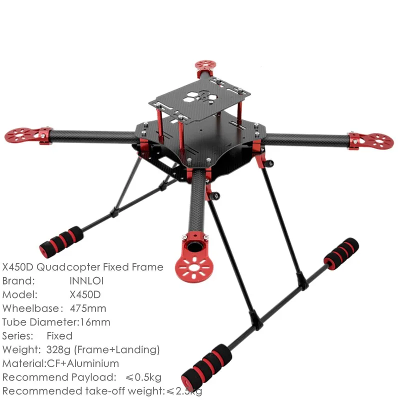 XAERO X450D 475 500 550mm Carbonfaser-Quadcopter-Rahmen für kommerzielle industrielle UAVs – Detail 2