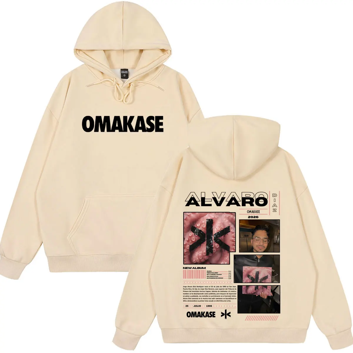 Худи Alvaro Diaz Omakase Album 2026 Tour Merch для мужчин и женщин, высококачественный пуловер в стиле хип-хоп, зимняя толстовка с длинными рукавами, повседневная толстовка