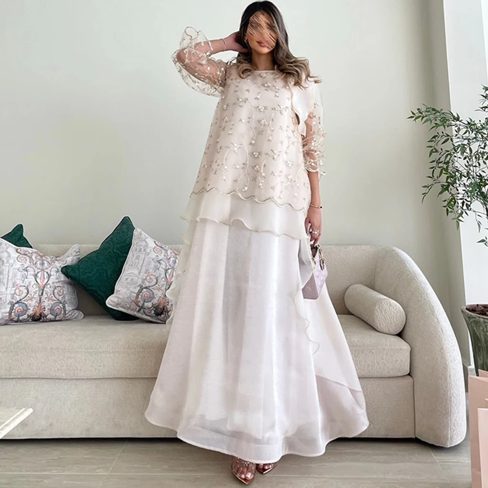 

Классическое шифоновое вечернее платье с круглым вырезом, изящные аппликации, платья для выпускного вечера, элегантные платья без рукавов, индивидуальный пошив для особых случаев