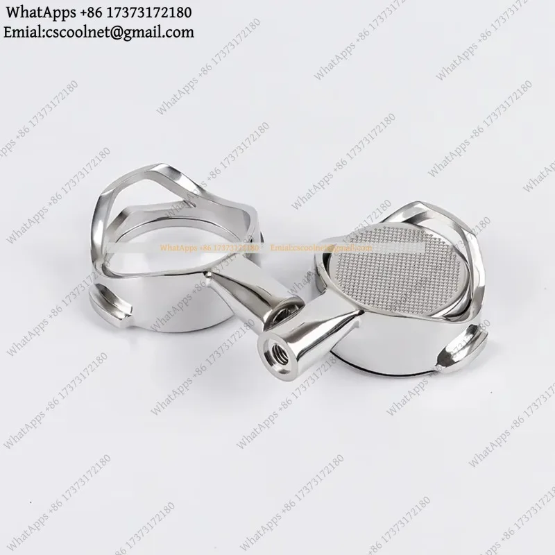 JS03 58mm Stainless Steel Bottomless Portafilter Handle For E61 Group Head Rocket Machines Parts