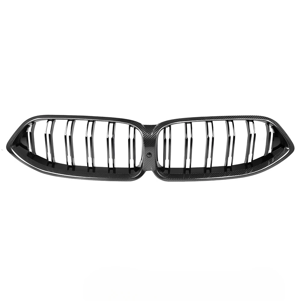 DS Style Dry Carbon Fiber Front Grille For BMW M8 F90 F91 F92 F93