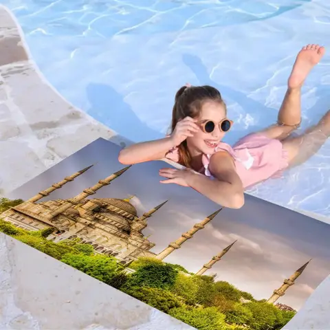 Islamic Mosque Big Microfiber Beach Towels Quick Dry Towel Sand Beach Towels Pool Towel For Travel Swim Pool Yoga