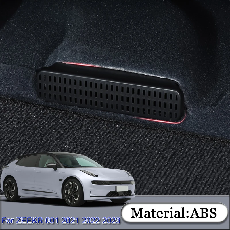 

For ZEEKR 001 2021 2022 2023 ABS Car Styling Car Air Outlet Under Seat Cover Frame Protective Stickers Automobiles Accessories