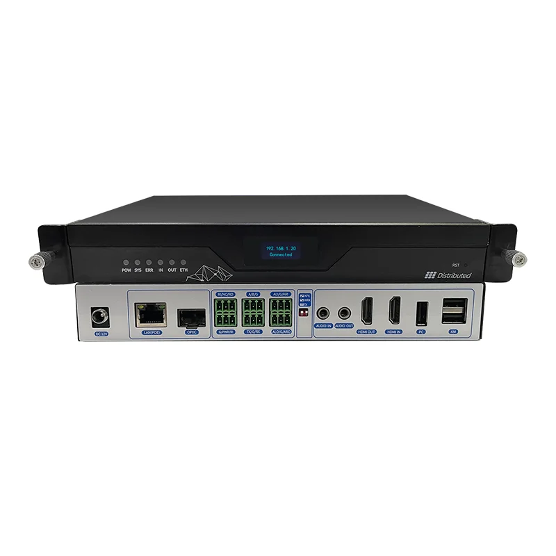 Aliexpress Hot Sale 4K IP-Based KVM Video Wall Controller Transmitter Receiver, H.265+ 4-16 Windows POE Power High Definition