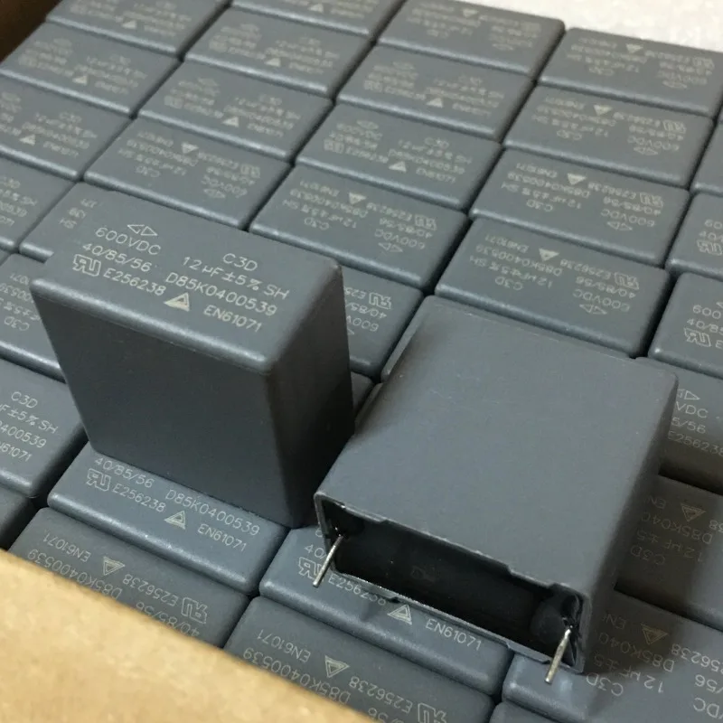 5PCS/LOT GD-C3D Series 12UF 600V DC Thick Copper Pin Turn Off Thin Film Non-polar Capacitor