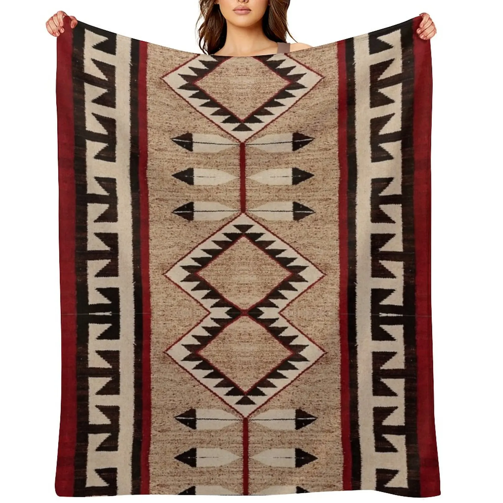 

The Eternal Navajo Pattern Throw Blanket Blankets Sofas Of Decoration wednesday for winter Soft Big Blankets