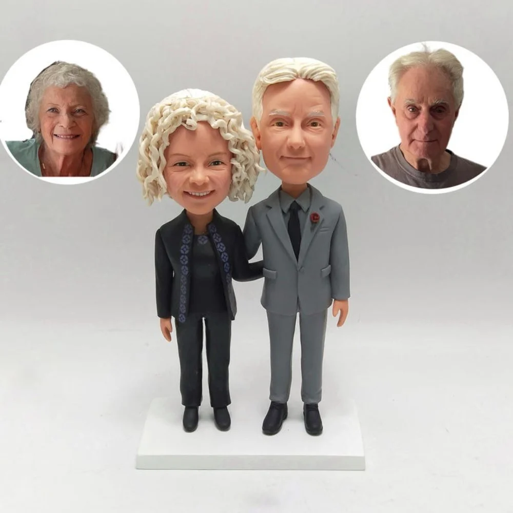 

Figura Personalizada Cuerpo Entero Custom Bobblehead Figurines Gift for Him Her Couple Wedding Anniversary Memory Decor