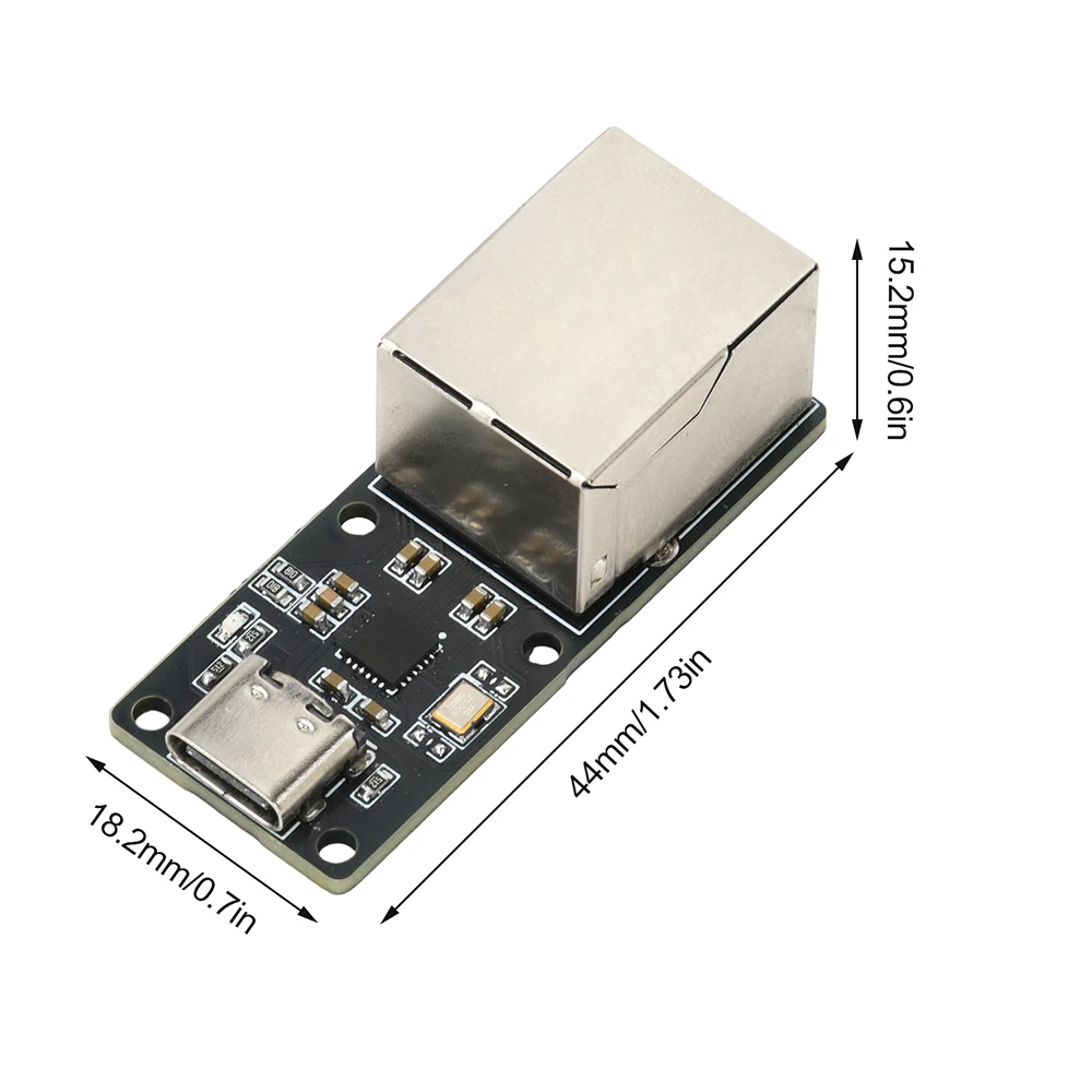 CH397A USB-C vers RJ45 Module Ethernet 100 Mbps USB carte réseau Kit de composants électroniques Interface type-c