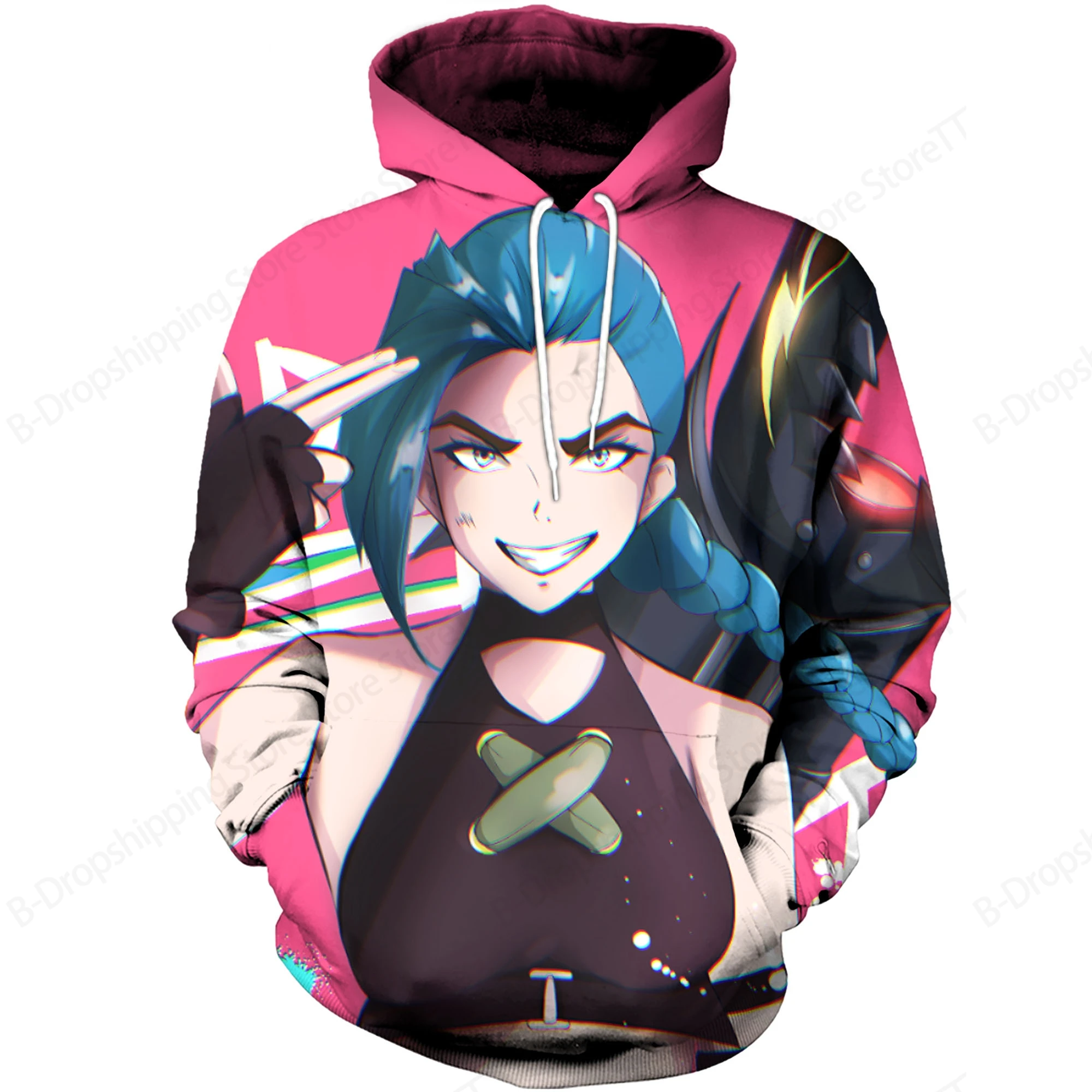 Arcane League of Legends 3d Print Hoodie Men Women Fashion Long Sleeve Hoodies Sweatshirt Men's Hoodie Anime Games Coat Kids Top