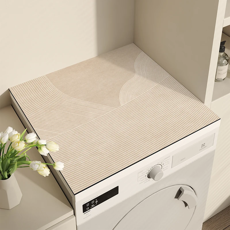 Diatom mud washing machine pad, light luxury countertop protection pad, refrigerator dustproof pad, sunscreen waterproof pad