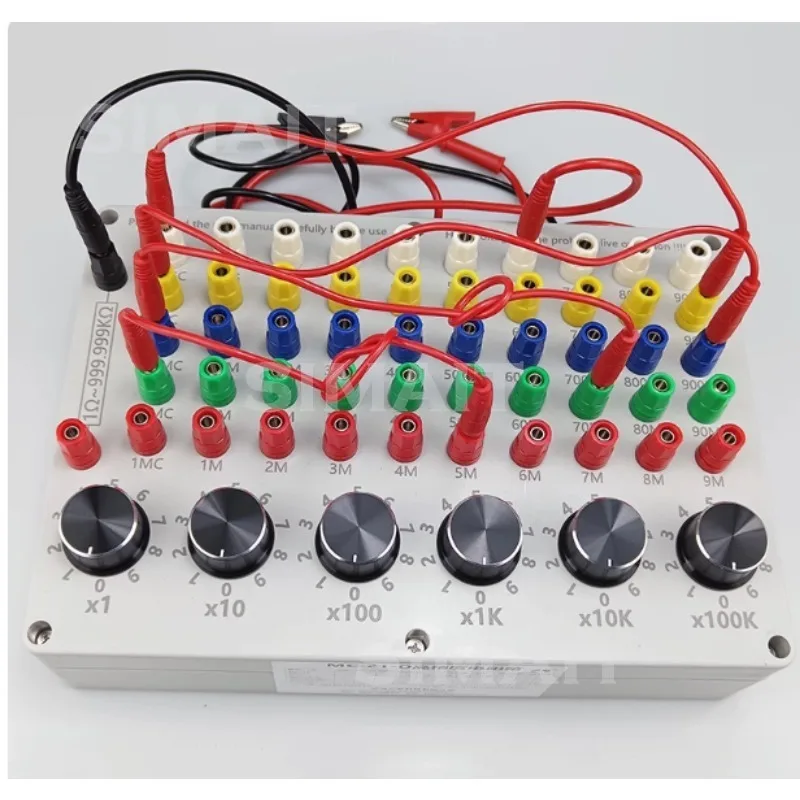 MC-21 Standard Resistance Box, Adjustable, Scientific Research Experimental Teaching Aid Emulator 0.1~ 99GΩ
