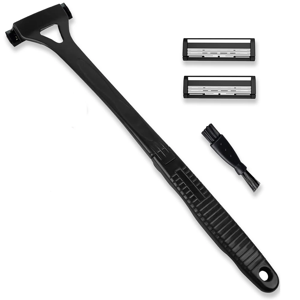 Männer Triple Blade Manuelle Zurück Maschine Haar Rasierer Sicherheit Lange Griff Faltbare Trimmer Körper Bein Griff Entfernung Rasieren Rasierer
