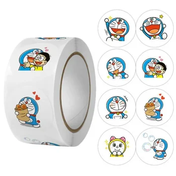 Arabalar için 500 yaprak/rulo Doraemon oyuncak çıkartmalar çanta Lotso Hello Kitty çilek ayılar Sticker C190