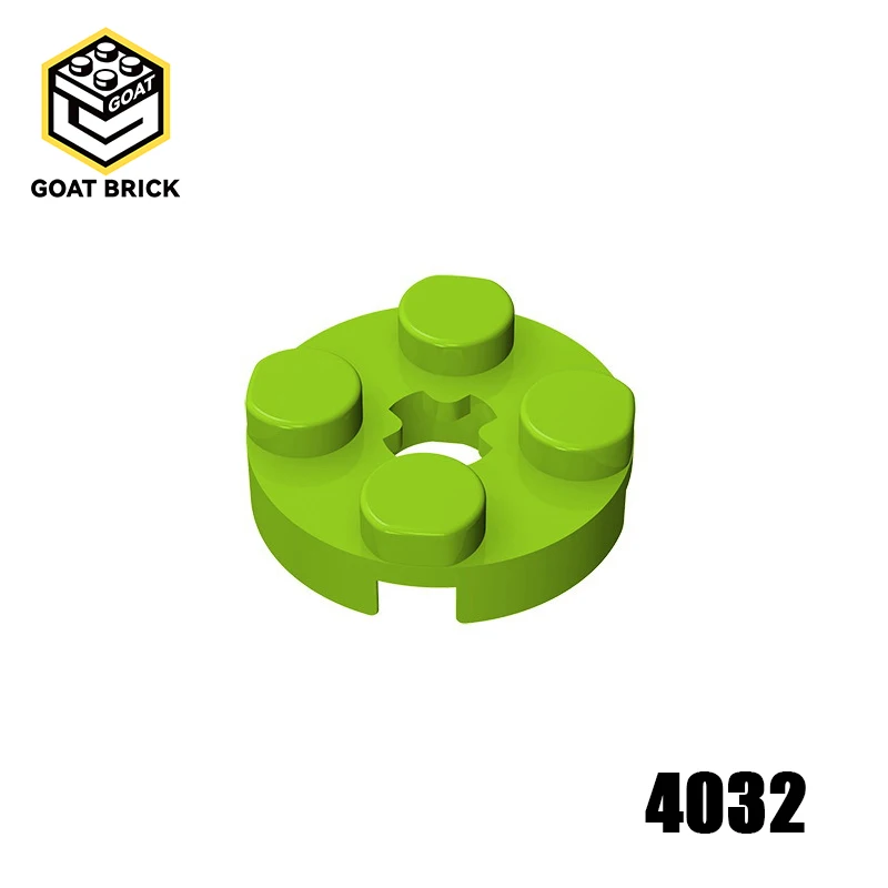 

10pcs MOC Assembles Particles 4032 Plate Round 2 x 2 with Axle Hole Building Blocks Parts Kids DIY Educational Parts Toys
