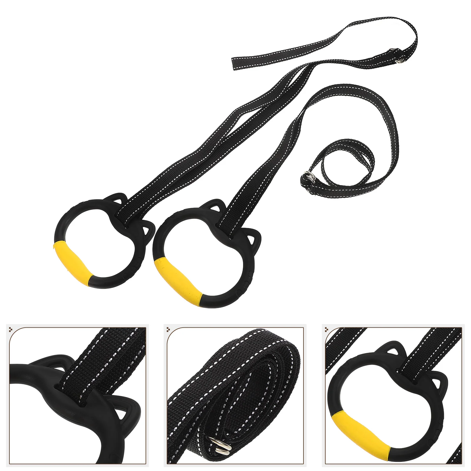 

1 set Gymnastics Rings Kids Training Device Pull Up Bar Home Fitness Durable Plastic Baby Exercise Ring Gym Ring For Toddler