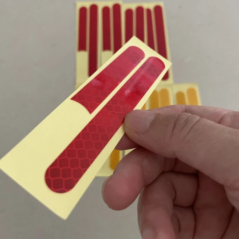 Front Fork Reflective Shell Sticker Strip for Xiaomi 4 Pro Electric Scooter Accessories Wheel Cover Red Yellow Sticker Strip