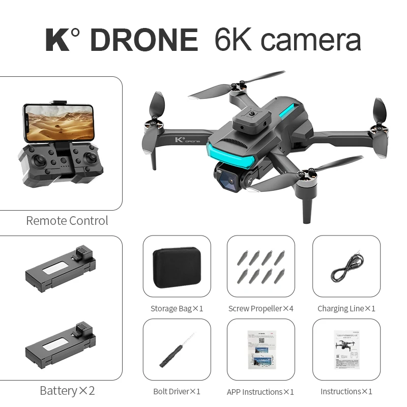 K Mini Drone 4K Professional HD Camera switching Three Obstacle Avoidance Air Pressure Fixed Height Foldable Quadcopter New