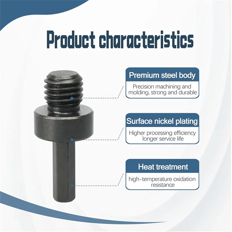 Core Drill Bit Adapter Drill Bit Adapter Core Drill Bit Adapter 5/8"-11 Hex Shank Drill Bit Adapter