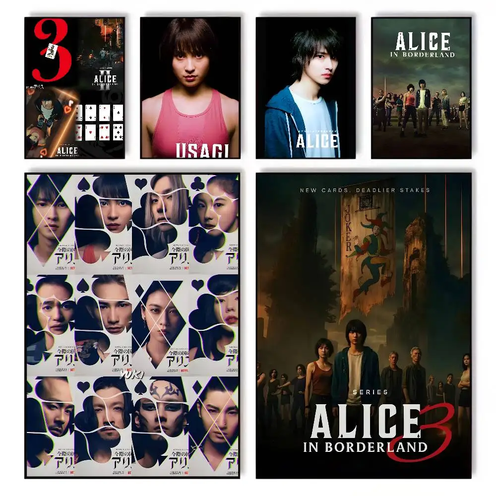 Hot TV Alice In Borderland Poster art canvas HD aesthetic Printing Paper Wall Art for Living Room Bar fashion Home Decor
