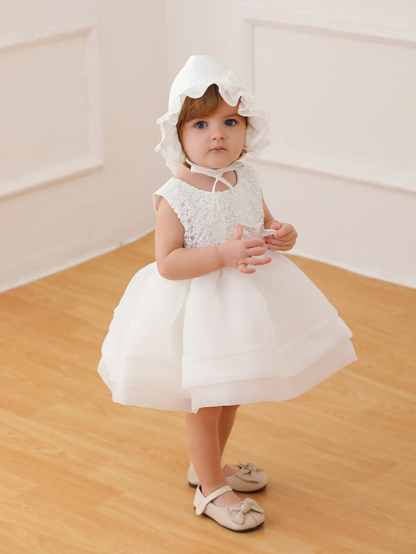 Baptism Lace Baby Dress Girls With Big Bow 1 Year Infant Christmas Dress Girl Baby Birthday Dress