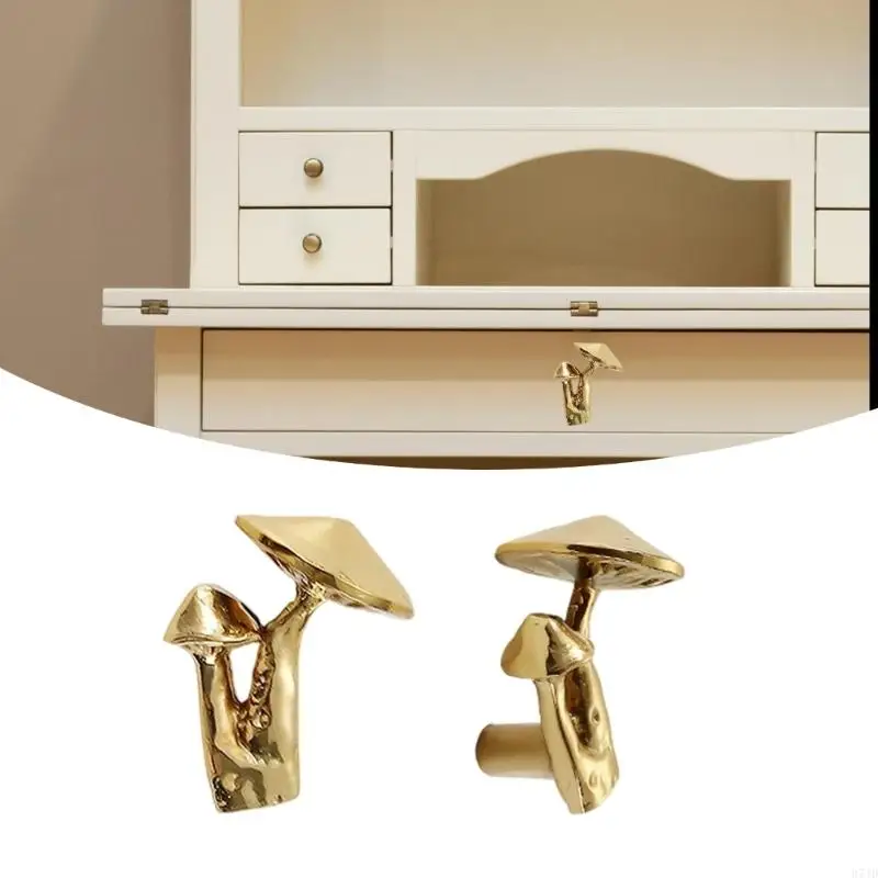 

Furniture Decorative Handle Modern Metal Dressers Knob Mushroom Bedside Cabinet Pull Easy to Installation 37JD