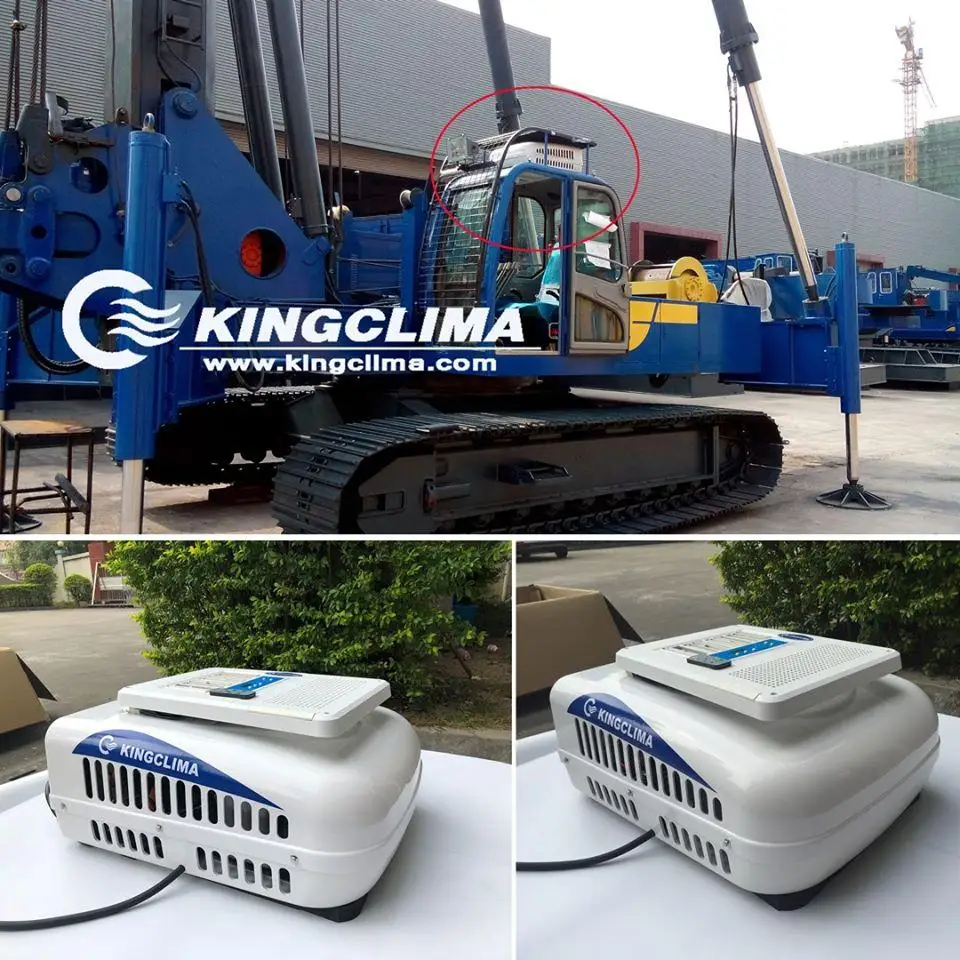 Kingclima 12V 24V Battery powered tractor cab truck sleeper parking air conditioner electric parking cooler for truck