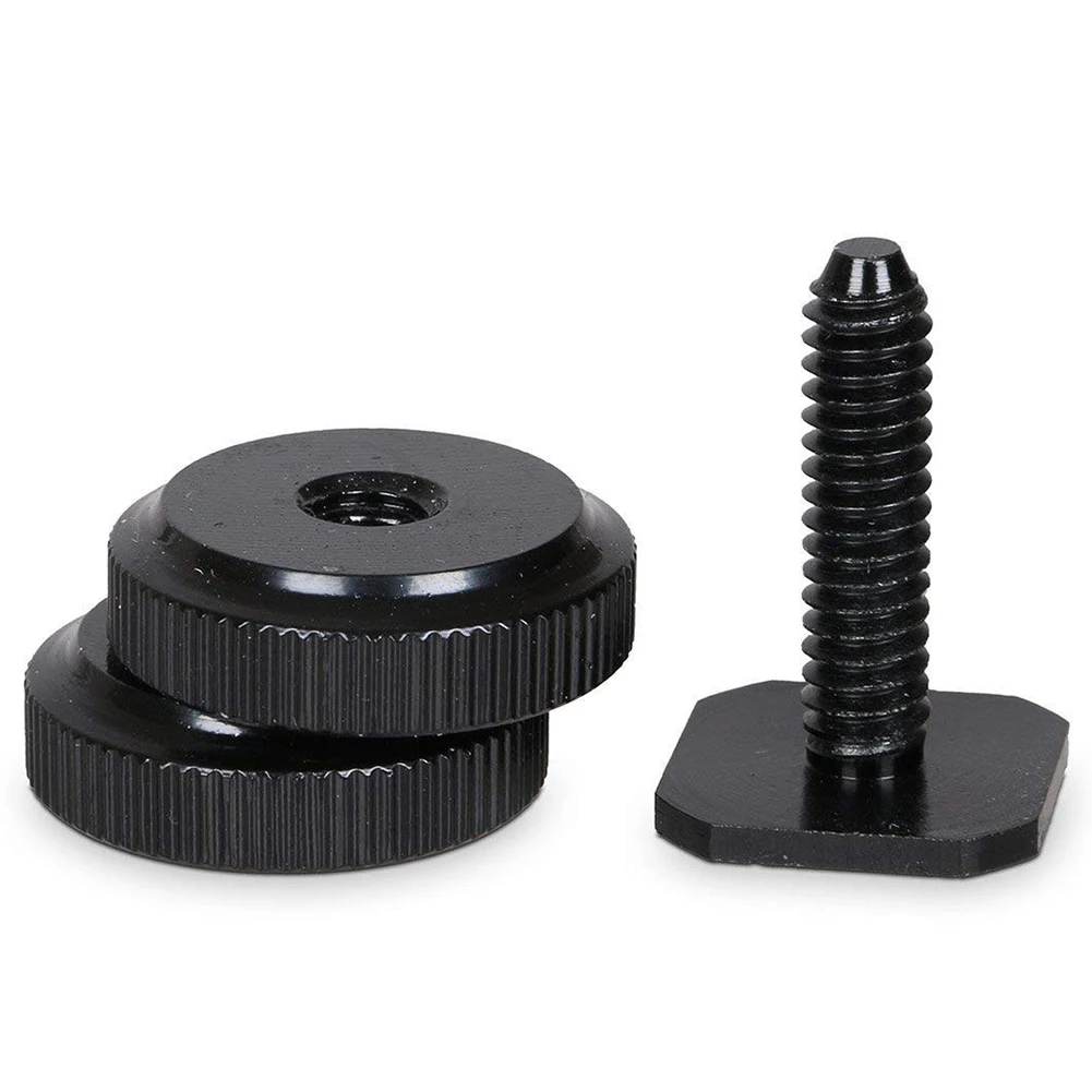 Camera Hot Shoe Mount to 1/4inch-20 Tripod Screw Adapter,Flash Shoe Mount for DSLR Camera Rig (Pack of 4)