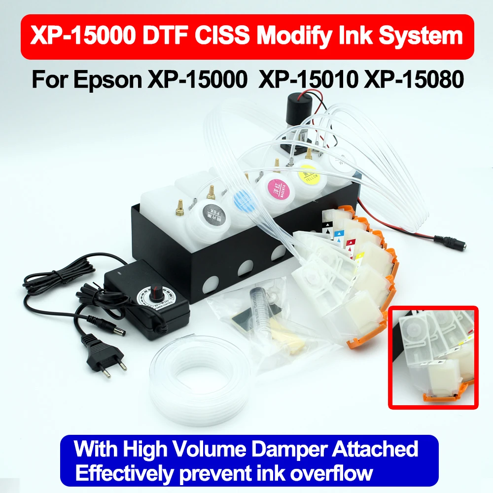 XP15000 XP-15000 DTF CISS Modify Ink System Without Chip White Ink Tank With Timer Stirrer Adjustable Voltage Power With Damper